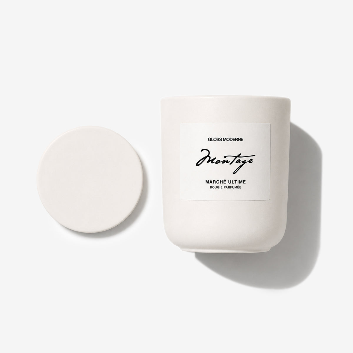 Clean Luxury Ceramic Candle w/ Lid — Marché Ultime