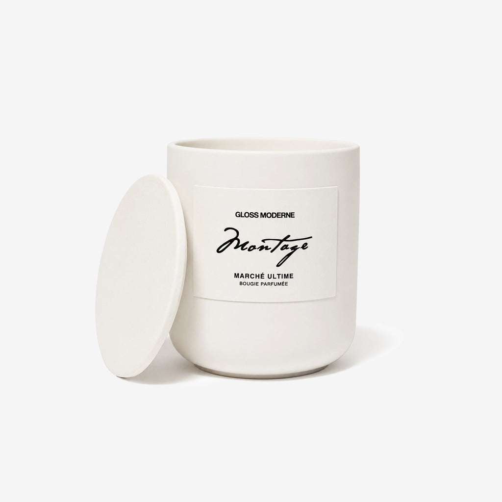 Clean Luxury Ceramic Candle w/ Lid — Marché Ultime (Deluxe 325g)