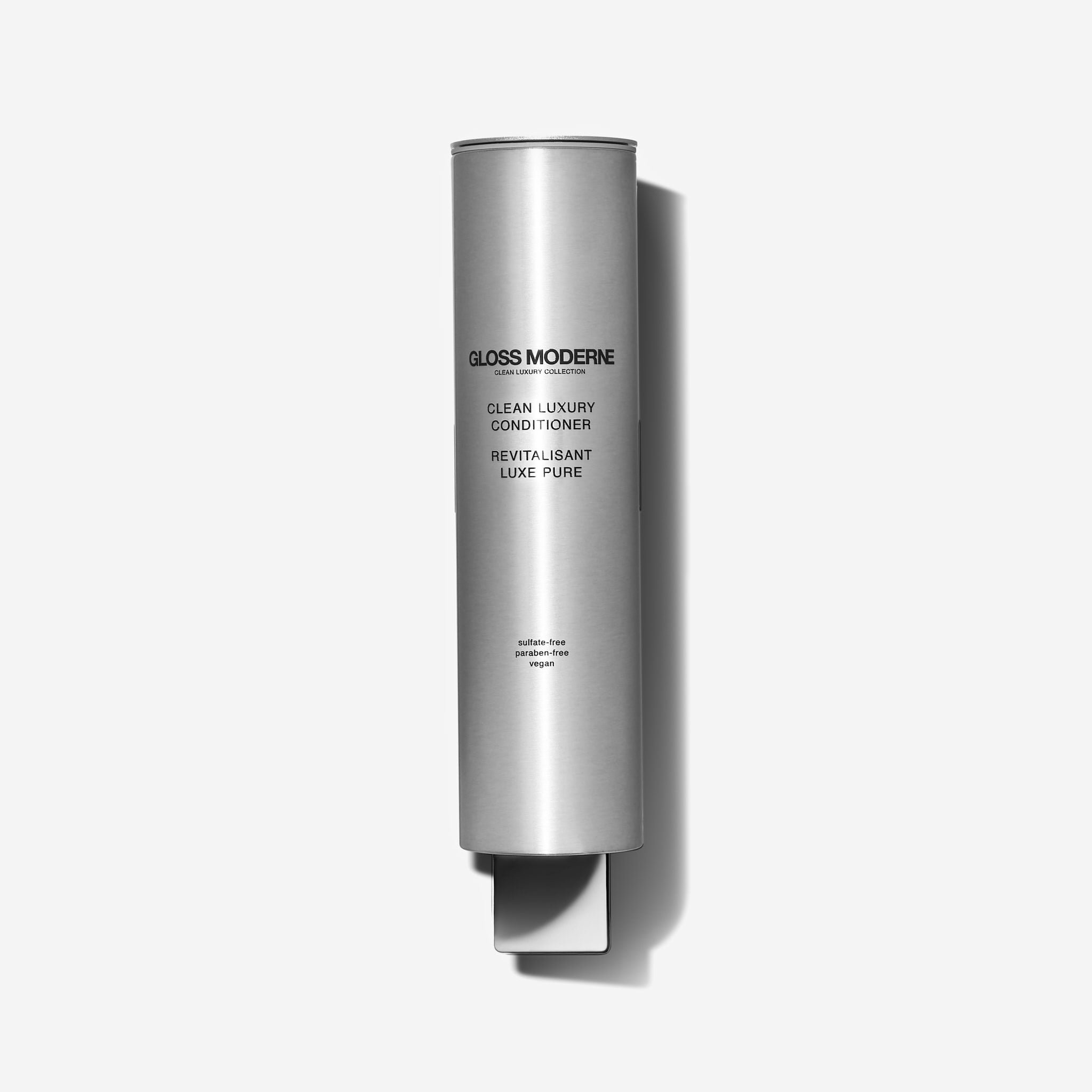 Contemporary Brushed Silver Dispenser (Conditioner)