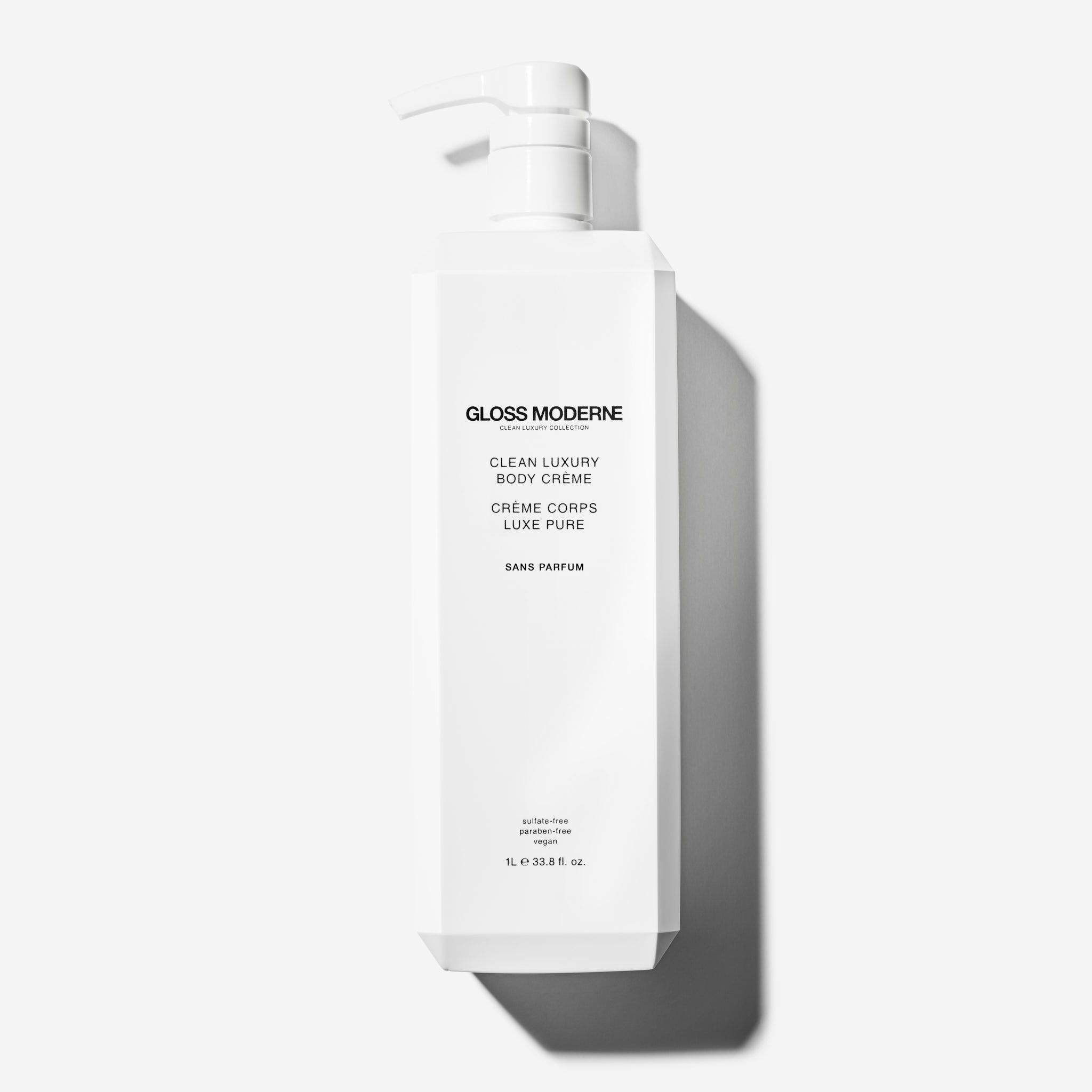 Clean Luxury Body Crème (Deluxe Liter Size) - Sans Parfum