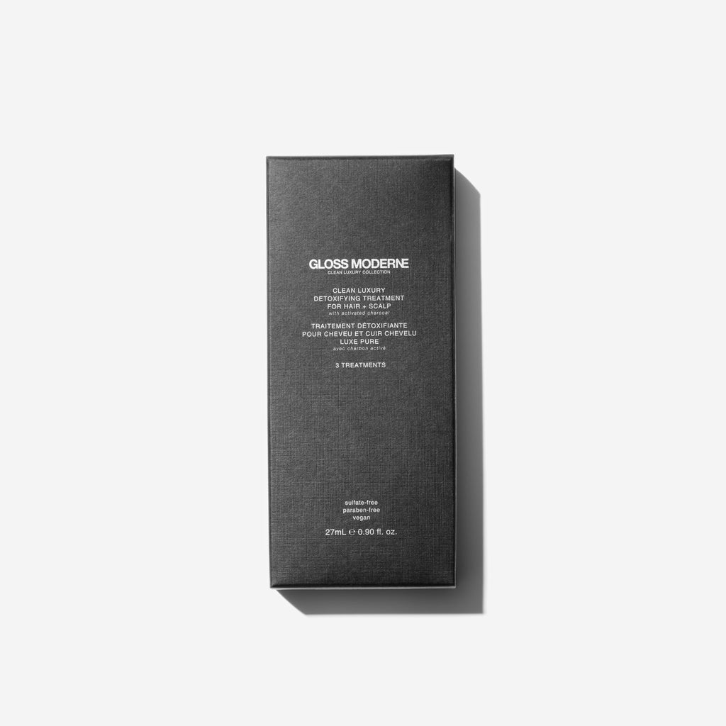 Detoxifying Treatment for Hair + Scalp with activated charcoal (3 Treatments)